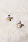 One pair christmas feather bowknot bell nipple pad Wholesale